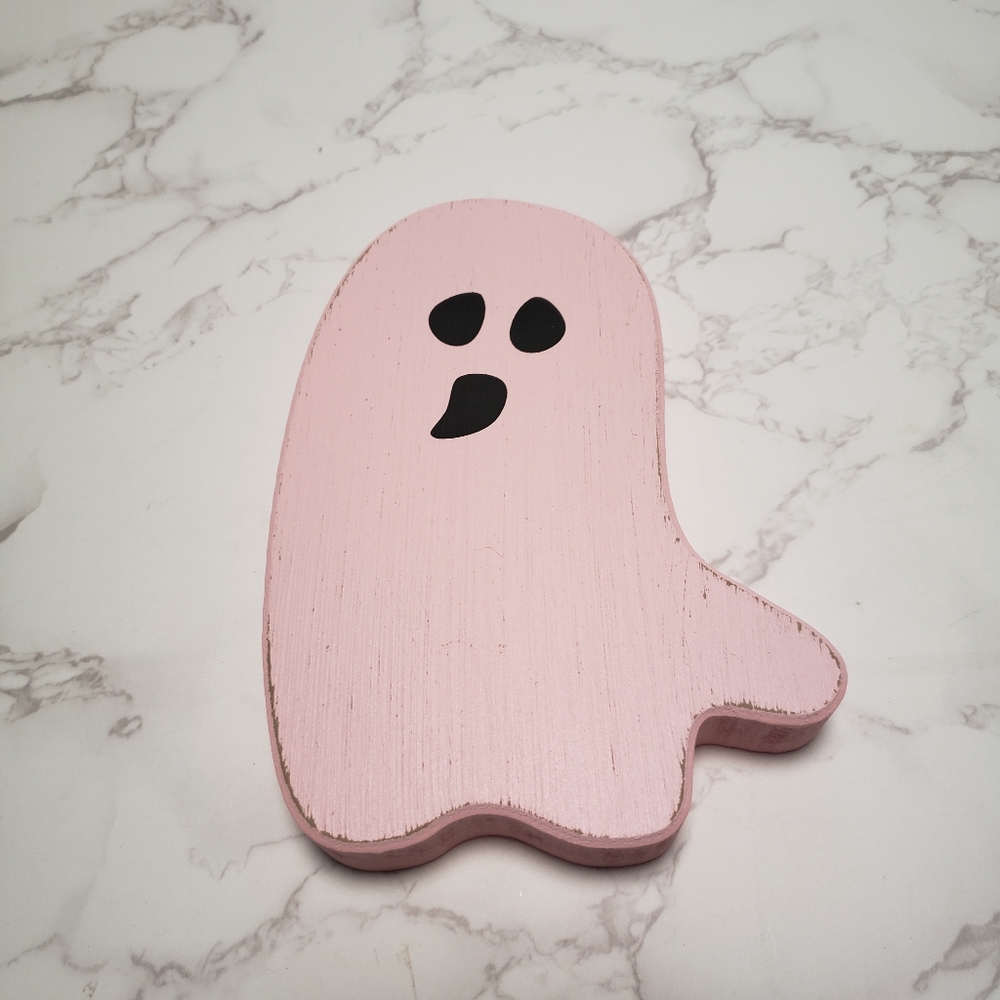Quill to Paper Halloween Pink Ghost Figure.